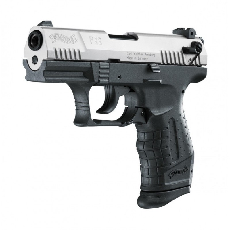 Pistolet Alarme 9mm PAK WALTHER P22 SILVER 7 COUPS UMAREX